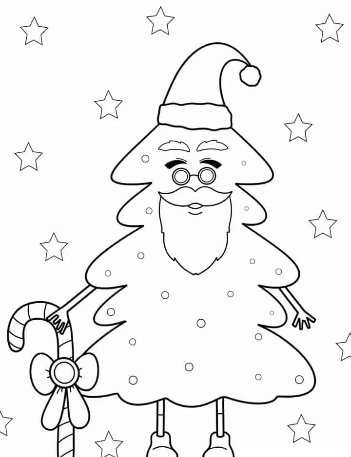 coloriage Sapin pour enfant gratuit