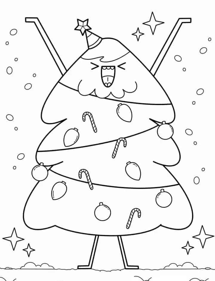 a imprimer coloriage Sapin gratuit