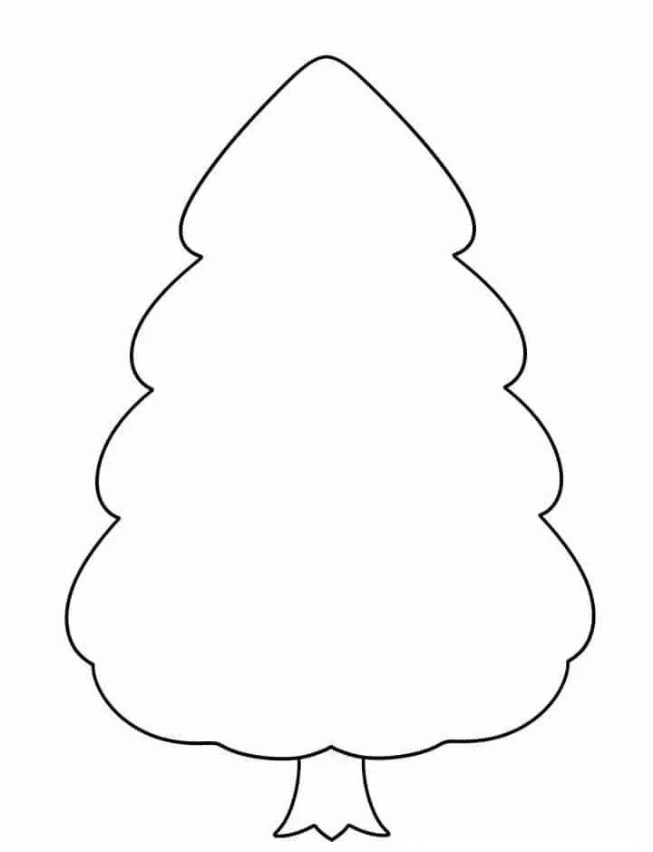 coloriage Sapin à imprimer pour enfants