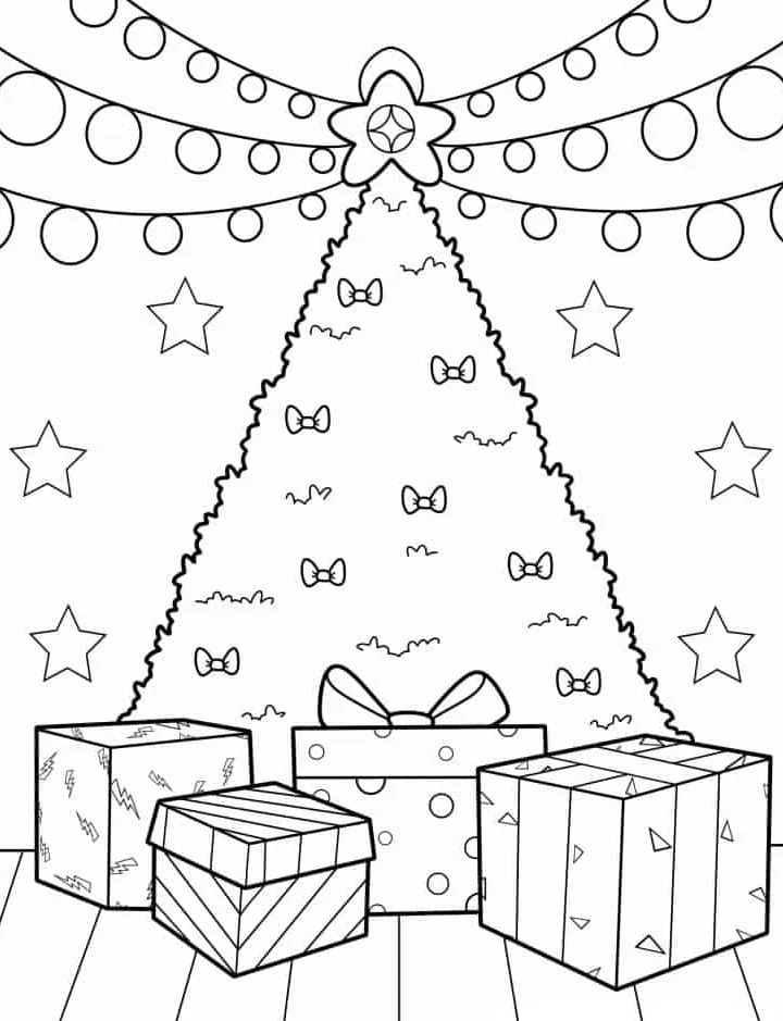 a imprimer coloriage Sapin gratuit 1