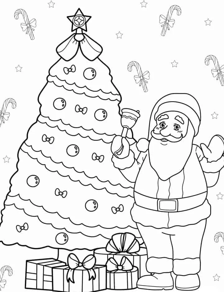 coloriage Sapin pour enfants 1