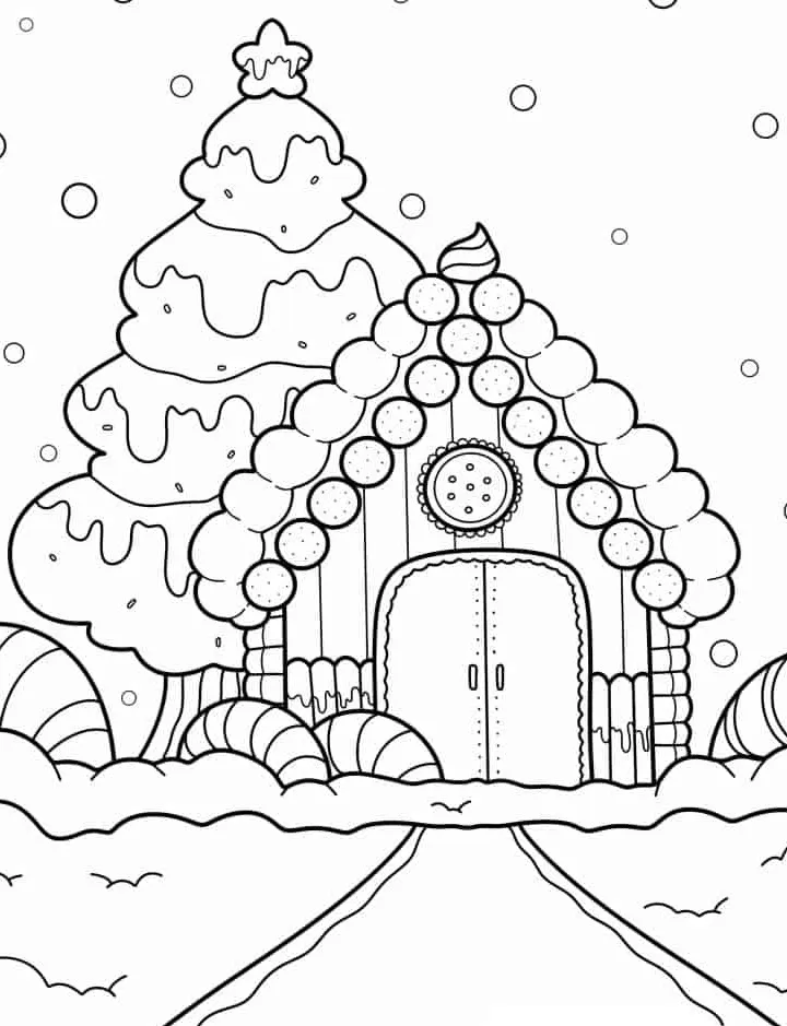 coloriage Sapin à imprimer pdf