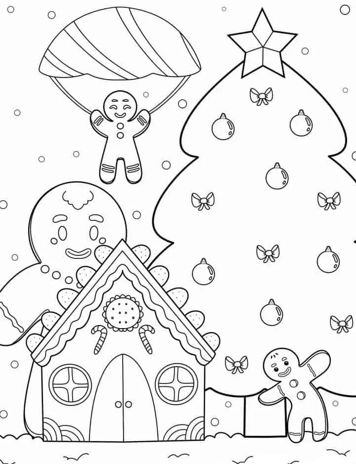 coloriage Sapin pour enfants 2