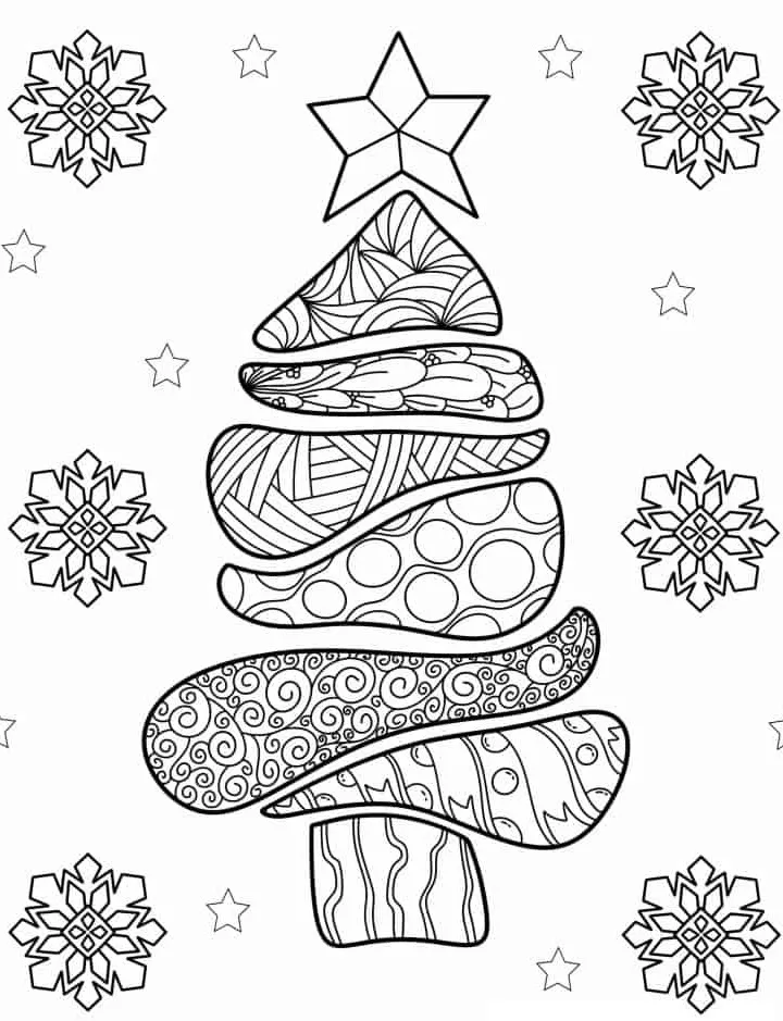 coloriage Sapin gratuit a imprimer 1