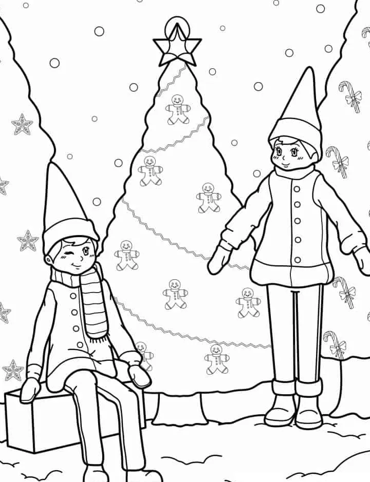 coloriage Sapin à imprimer a4 1