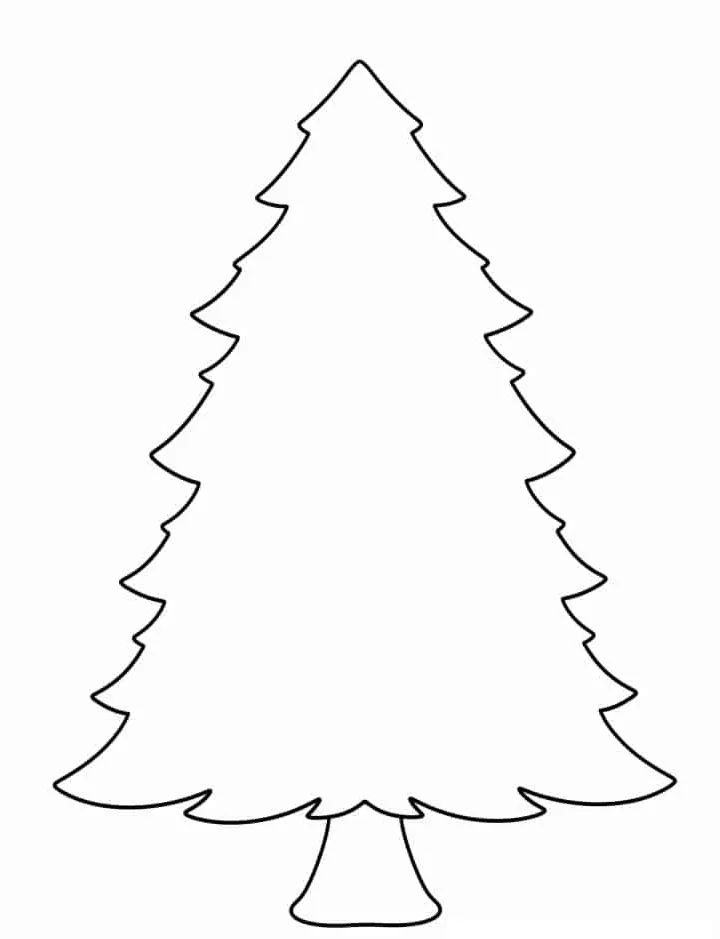 image pour coloriage Sapin enfant