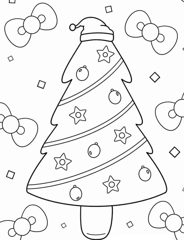 coloriage Sapin pour enfant de 7 ans 1