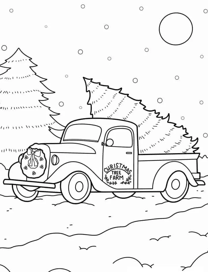 coloriage Sapin pour enfant de 2 ans 1