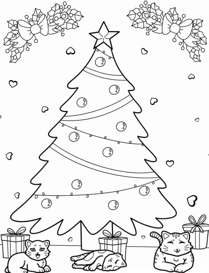 coloriage Sapin pour enfant de 5 ans 3