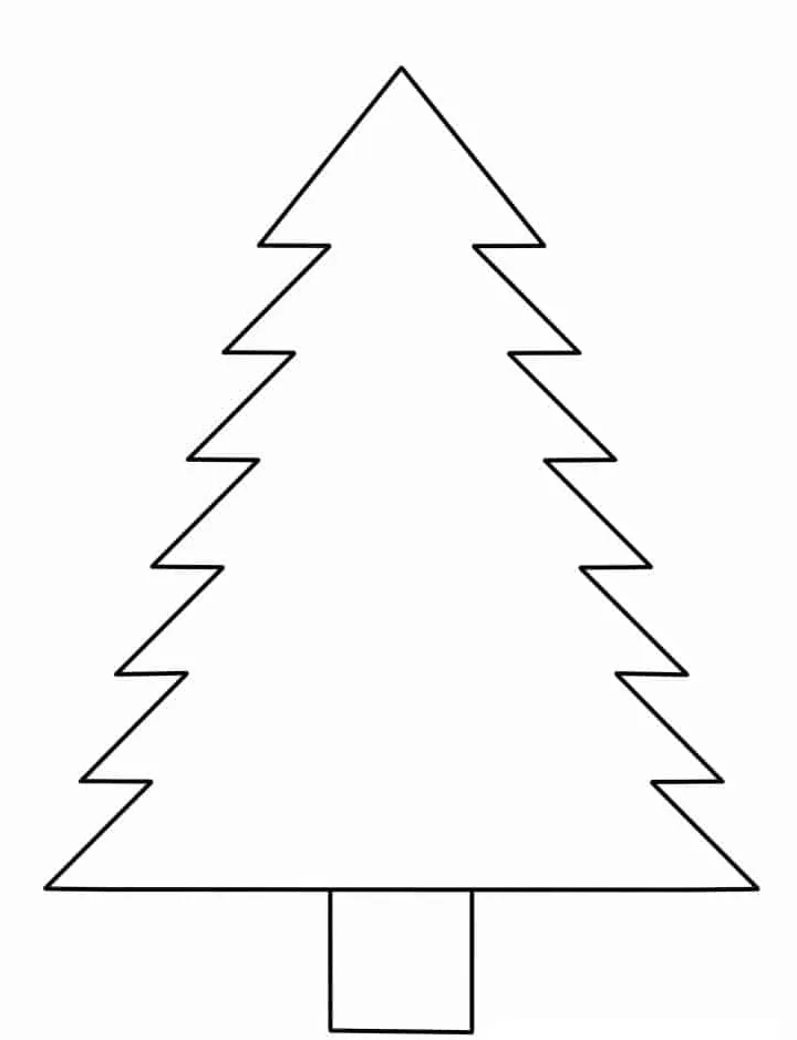 coloriage Sapin à imprimer pdf gratuit 1