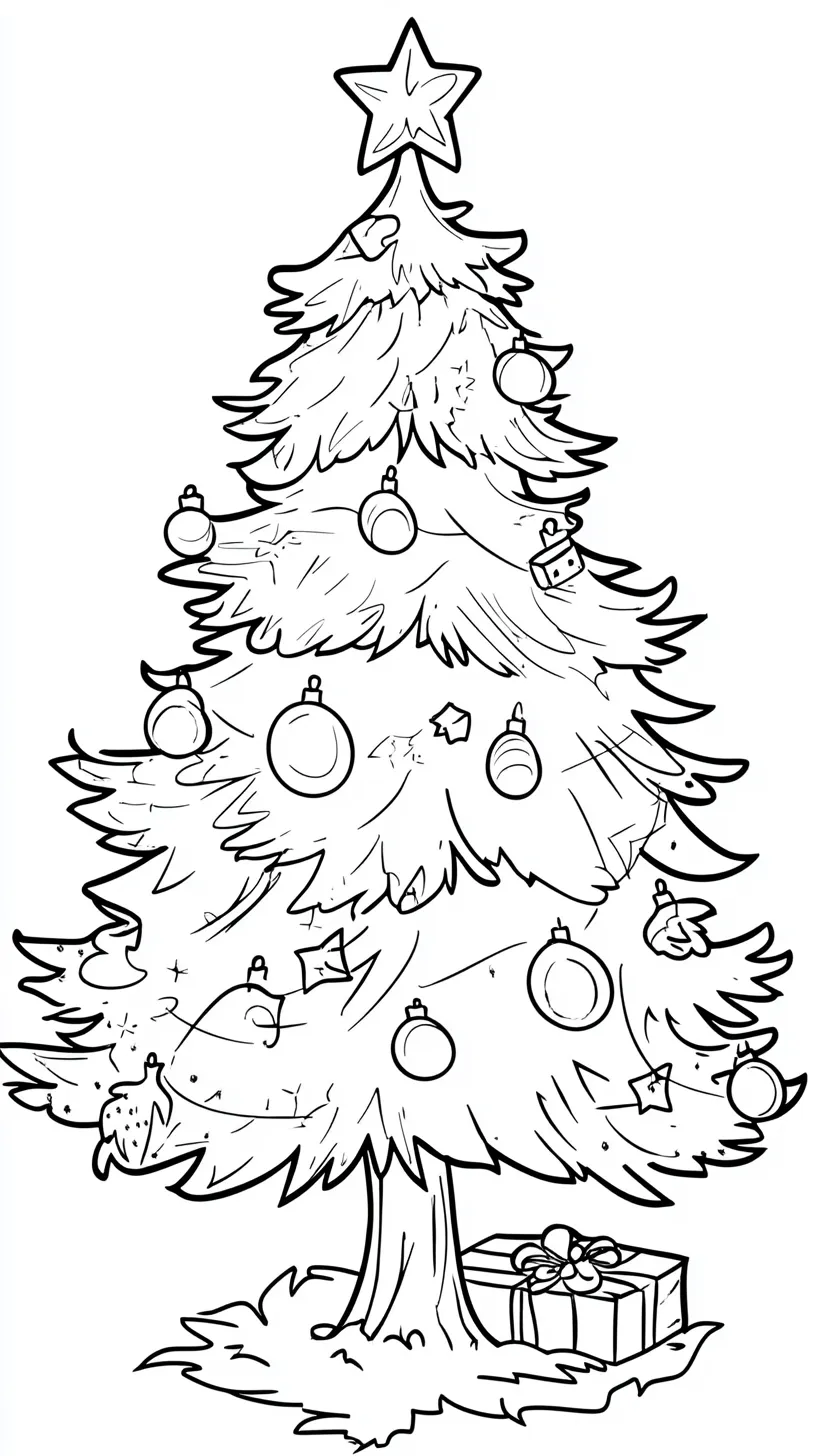 coloriage Sapin et dessin a imprimer