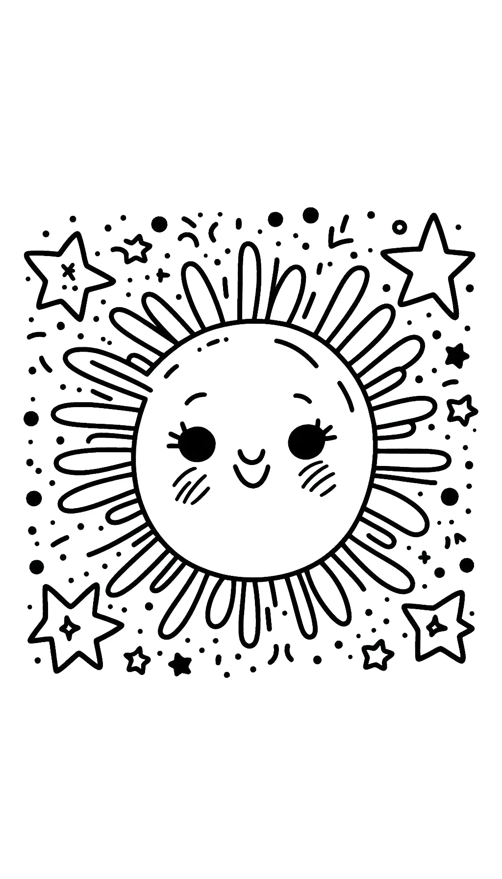 télécharger coloriage Soleil gratuit