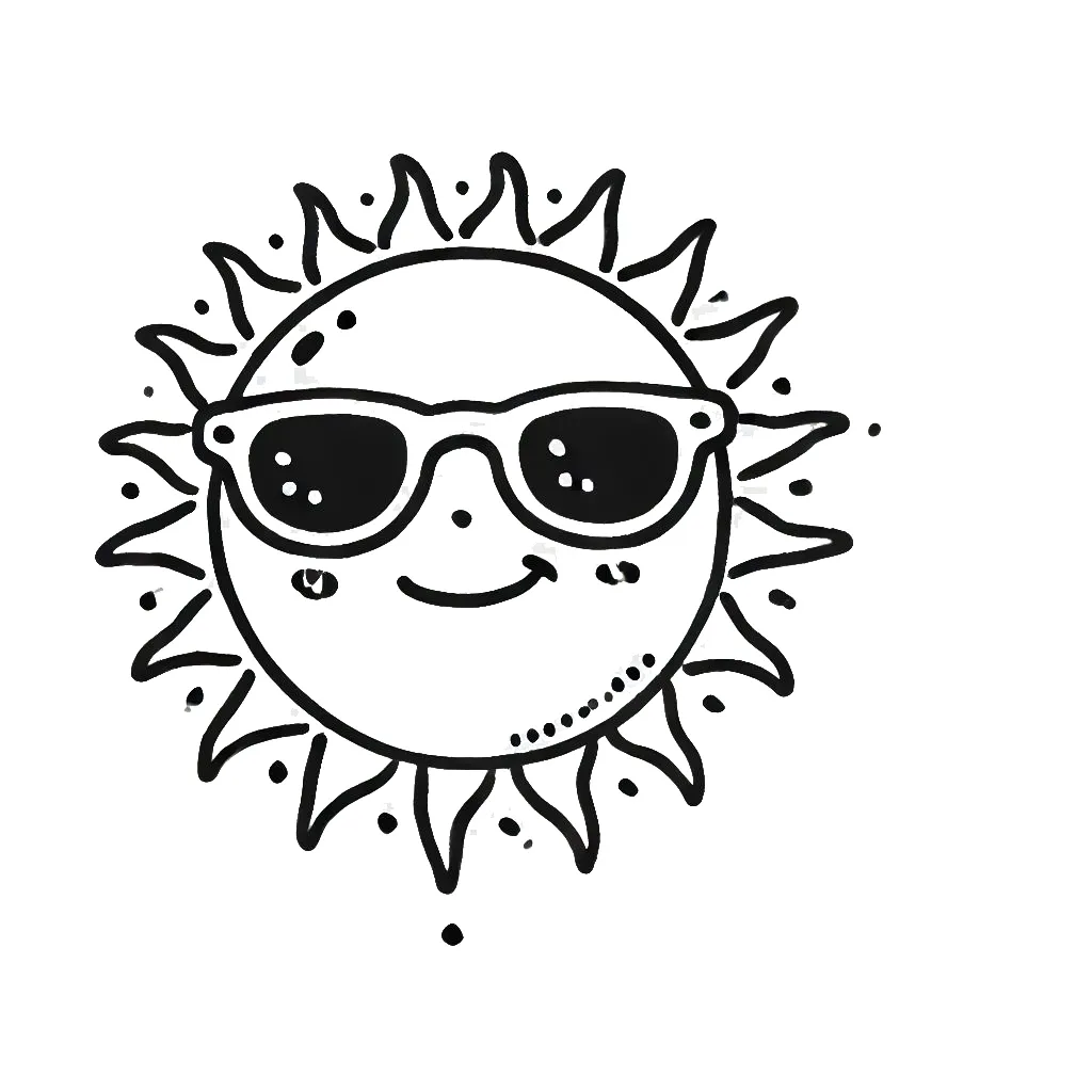 imprimer coloriage Soleil gratuit