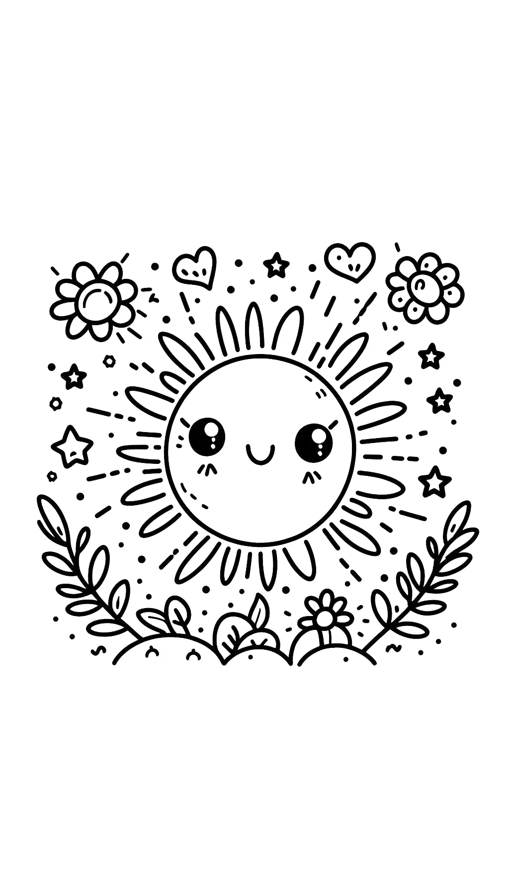 image pour coloriage Soleil enfant