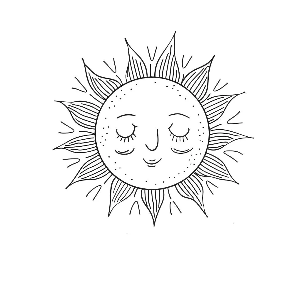 coloriage Soleil pour enfants a imprimer