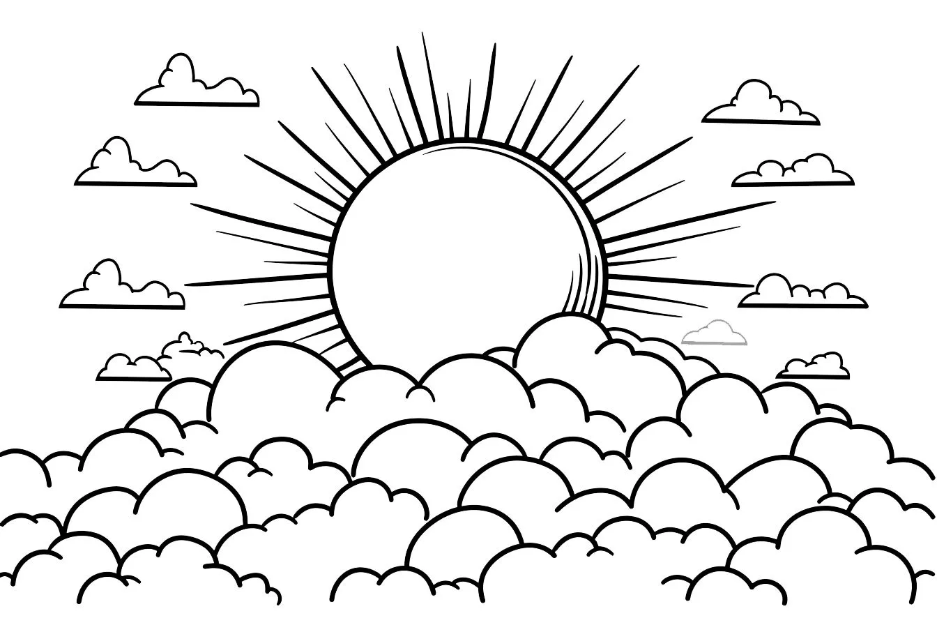 coloriage Soleil gratuit en ligne