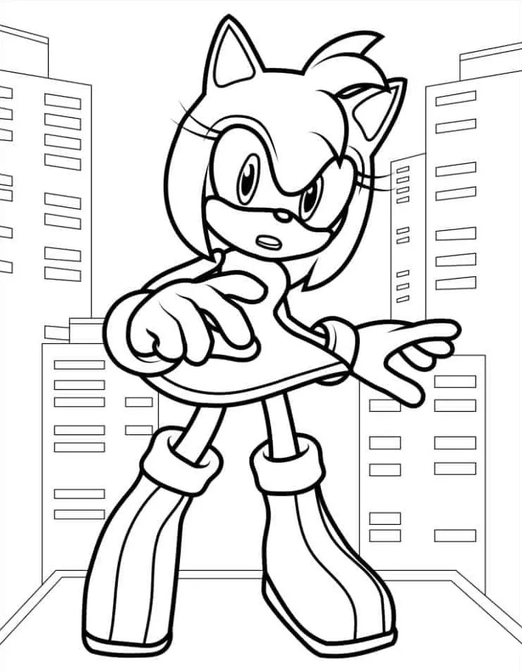 coloriage Sonic à imprimer pdf 2