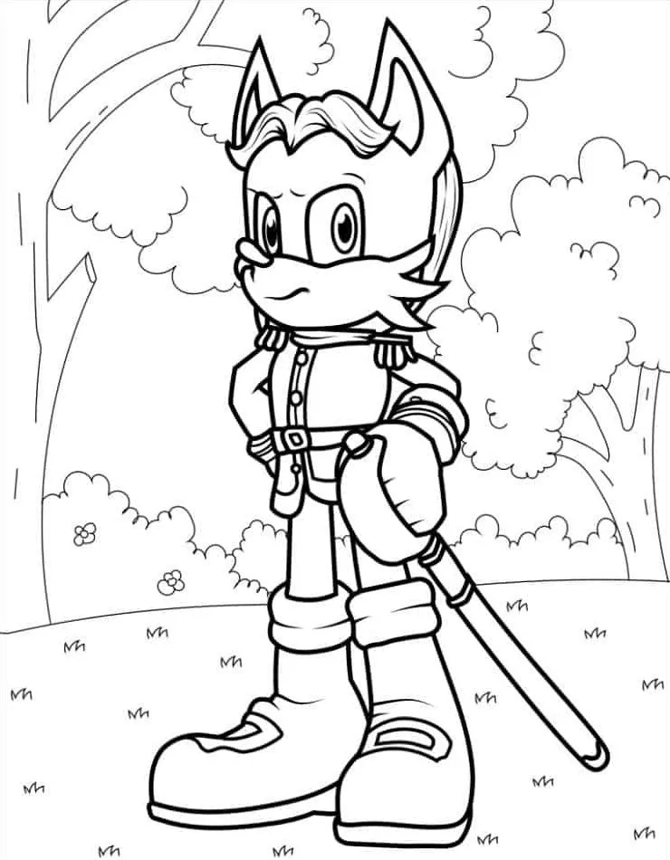 imprimer coloriage Sonic