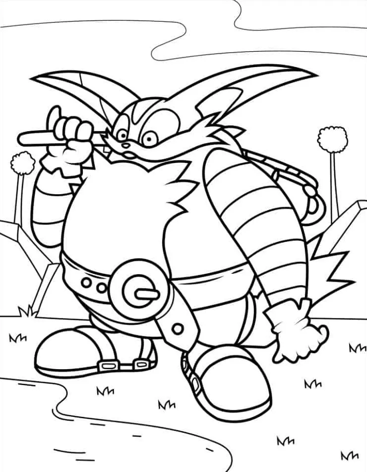 coloriage Sonic à imprimer pdf gratuit