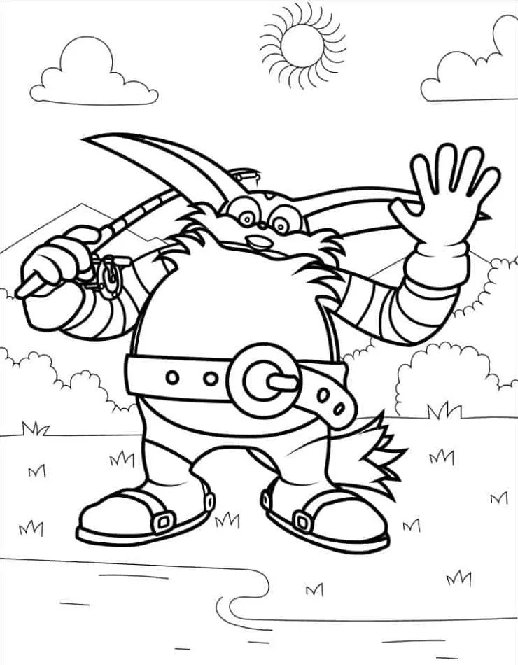 coloriage Sonic a imprimer gratuitement