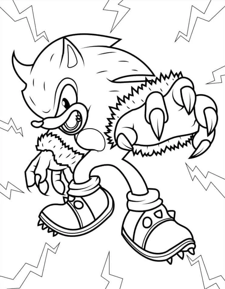 coloriage Sonic et dessin a imprimer