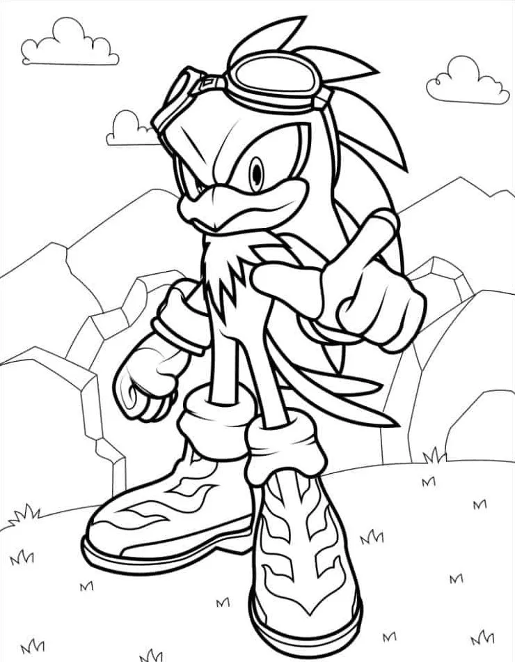 coloriage Sonic et dessin a imprimer 1