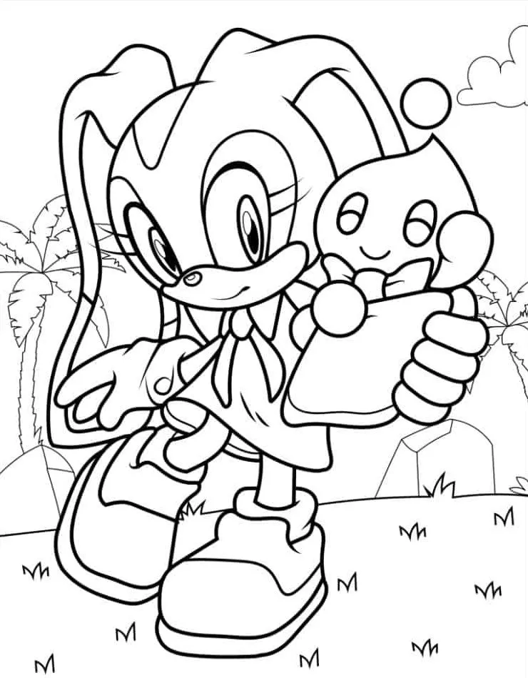 coloriage Sonic à imprimer gratuitement