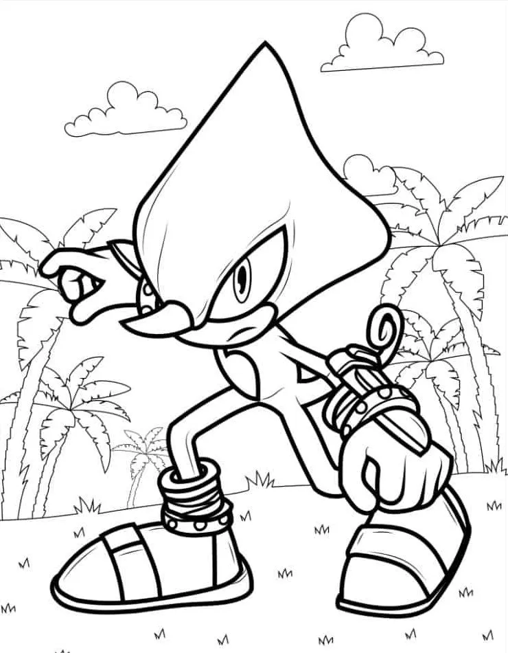 coloriage Sonic a dessiner en ligne 1