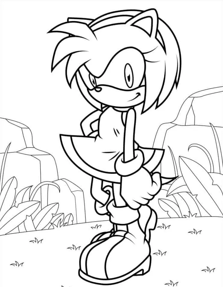 coloriage Sonic à imprimer pdf gratuit 5