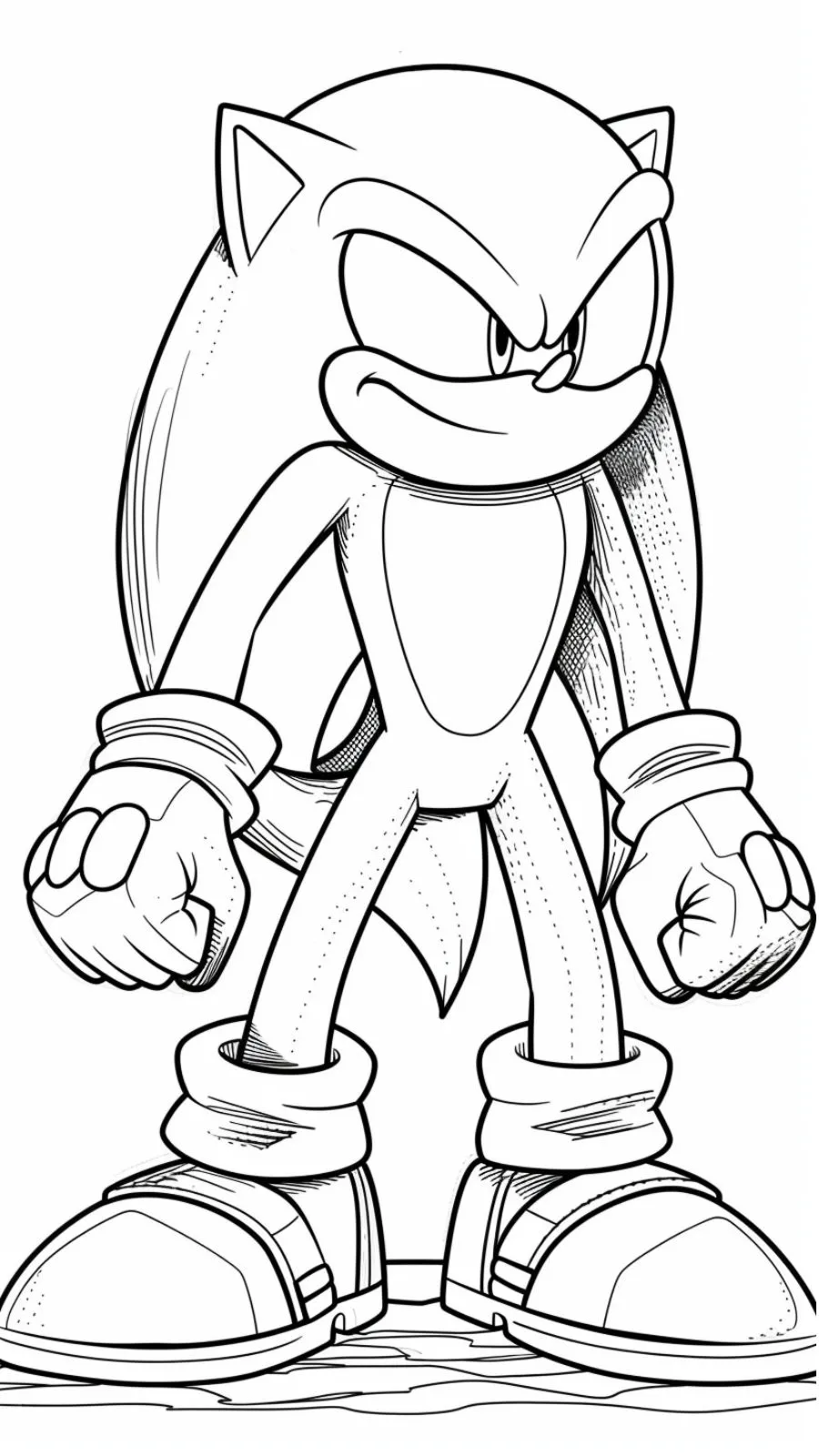 coloriage Sonic à imprimer gratuitement pdf