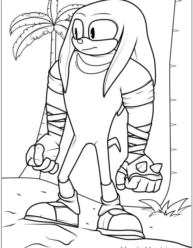 coloriage Sonic à imprimer gratuitement pdf 1