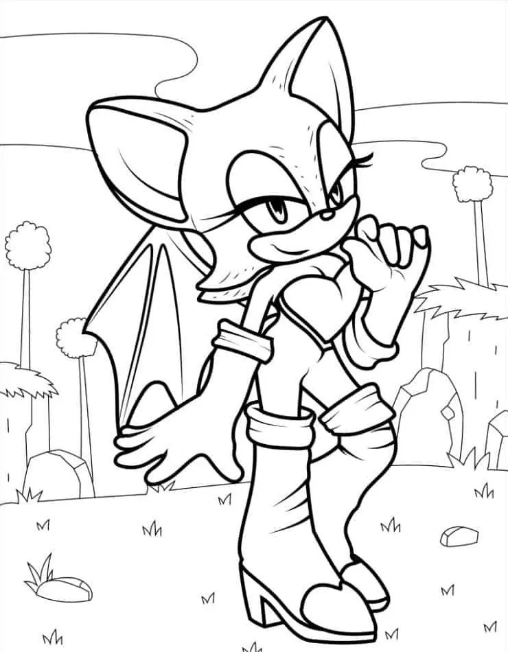 coloriage Sonic et decoupage a imprimer gratuit 1