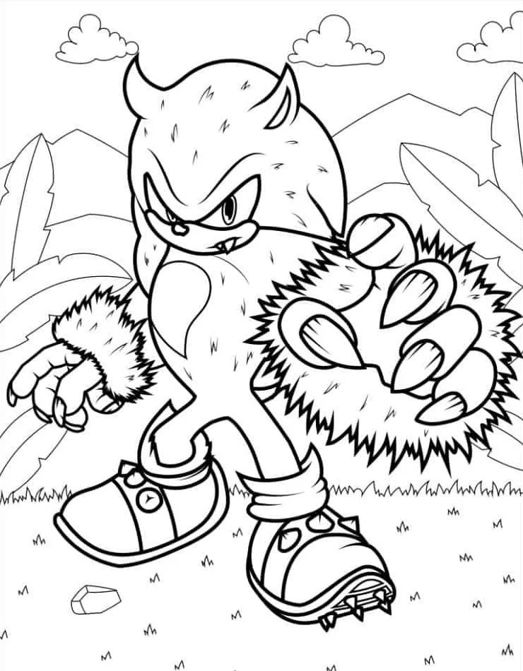 coloriage Sonic gratuit en ligne