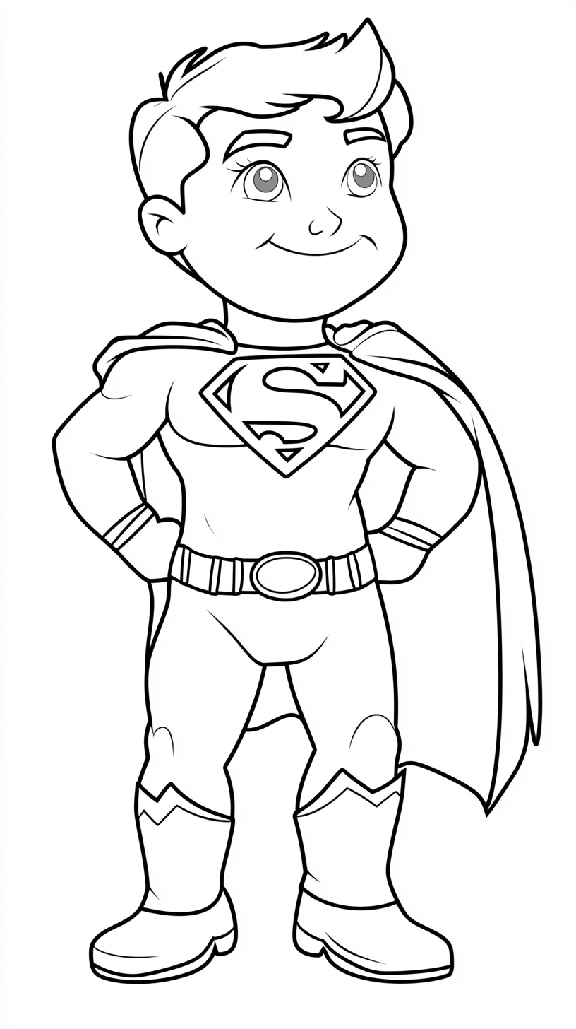 imprimer coloriage Superman gratuit