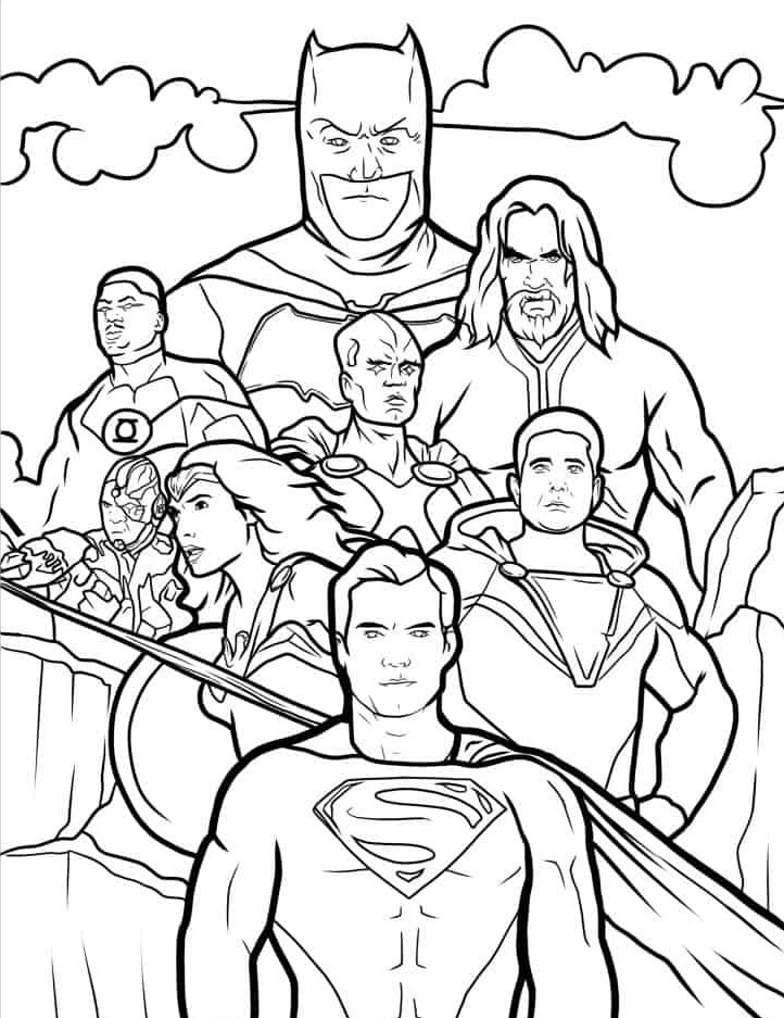 coloriage Superman pour enfant