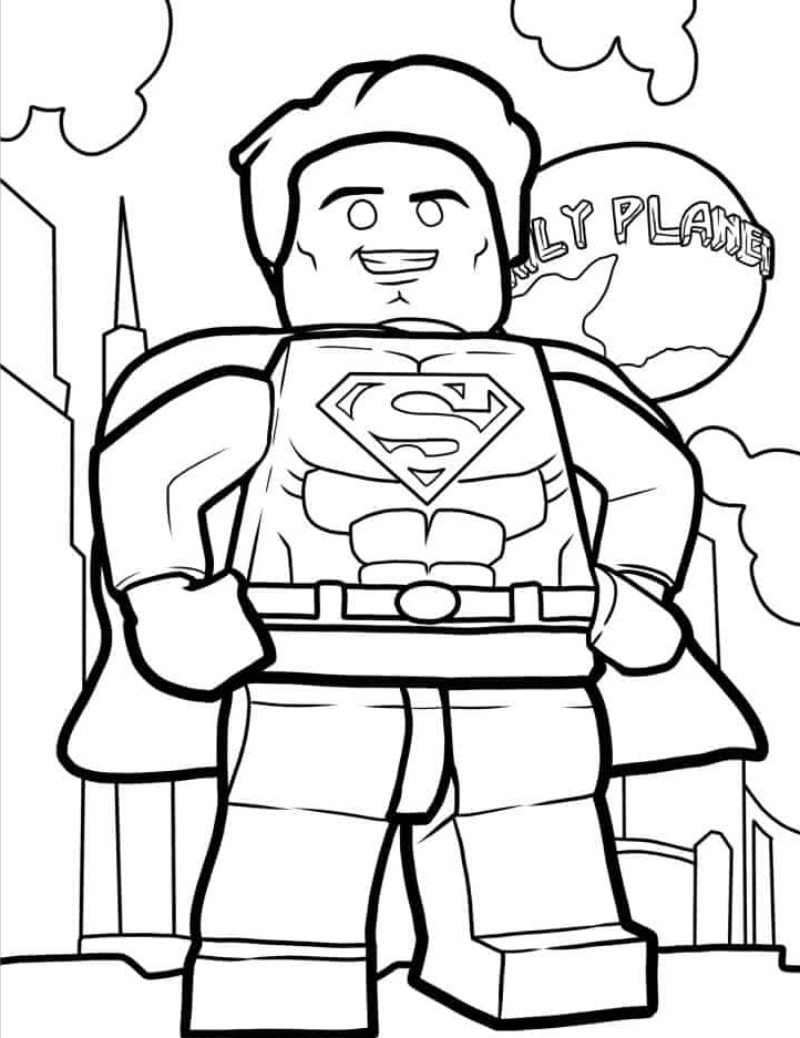 coloriage Superman à imprimer pour enfant de 12 ans 1