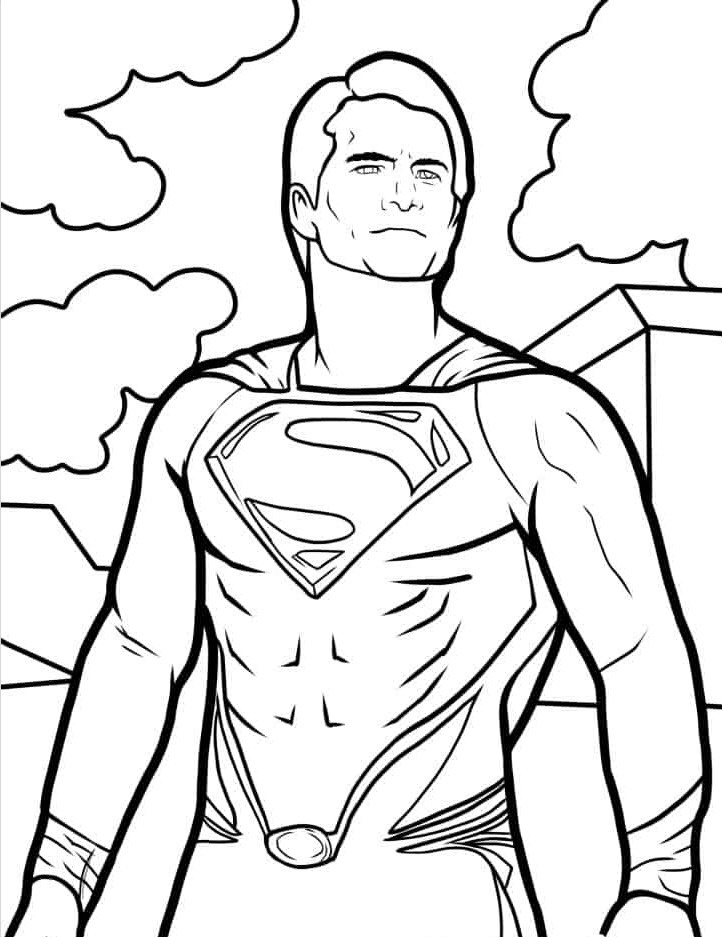 coloriage Superman et dessins