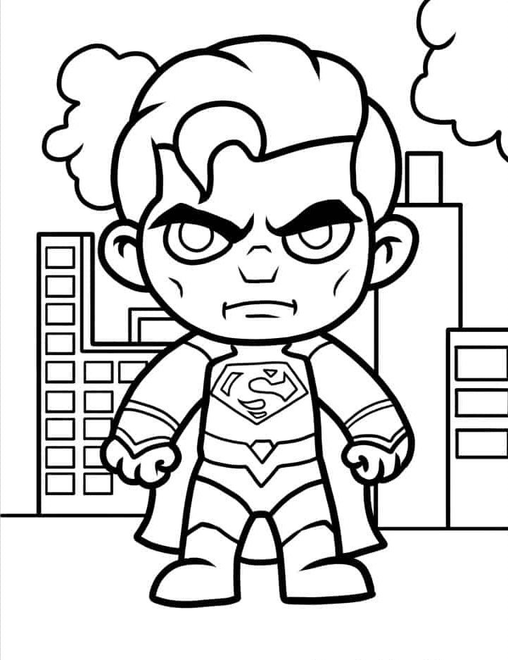 coloriage Superman et dessins 1