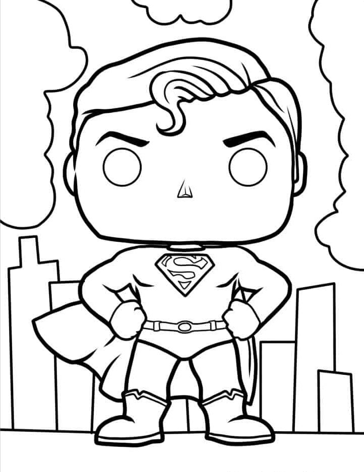 coloriage Superman gratuit a imprimer 1