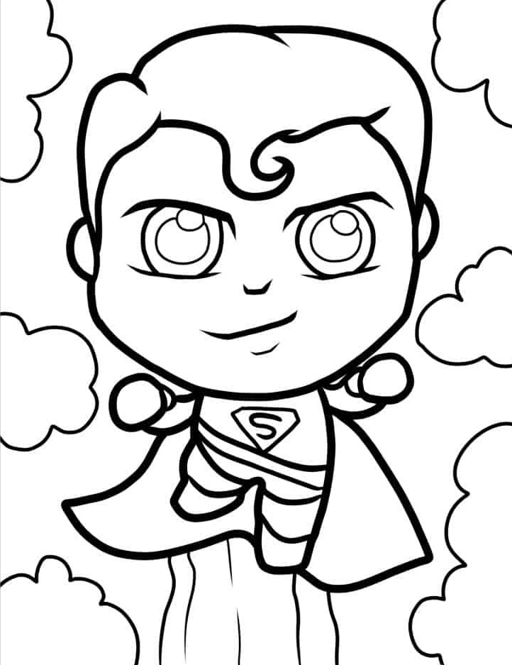 coloriage Superman a imprimer