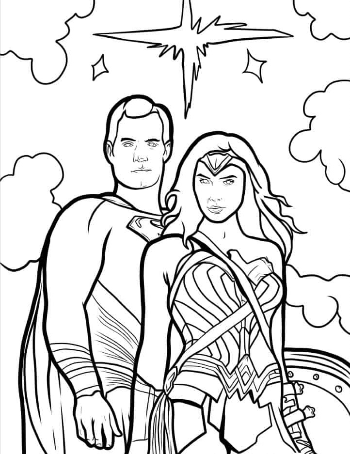 coloriage Superman pour enfant gratuit