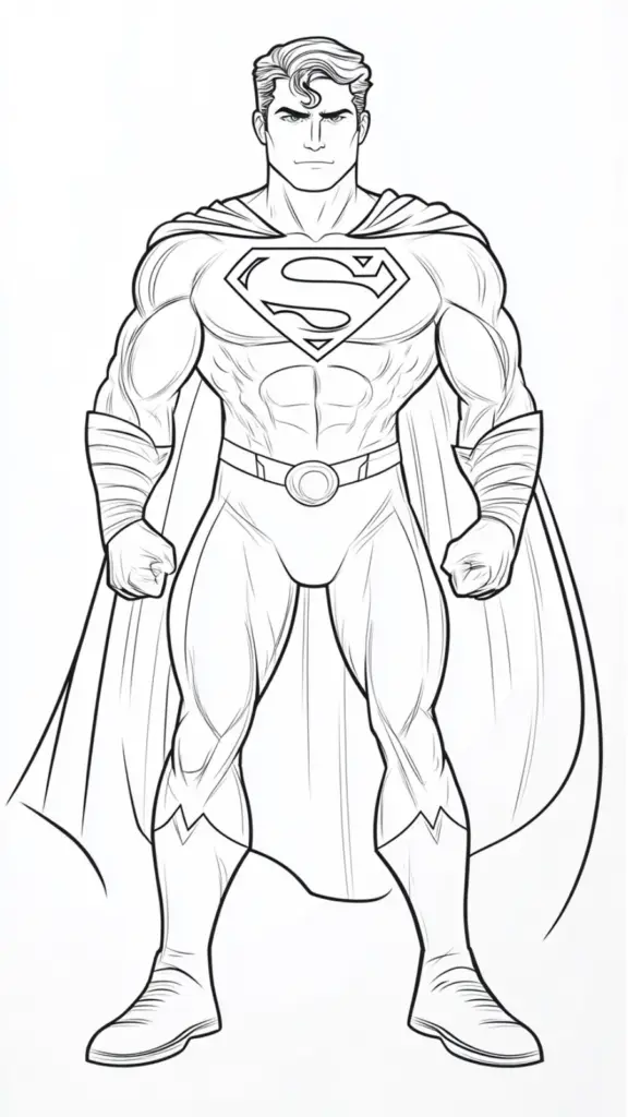 66-coloriage-superman-action-aventures-et-super-pouvoirs
