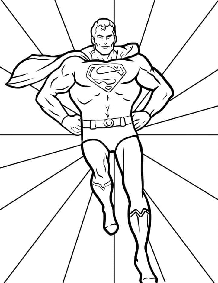 coloriage Superman a imprimer 1