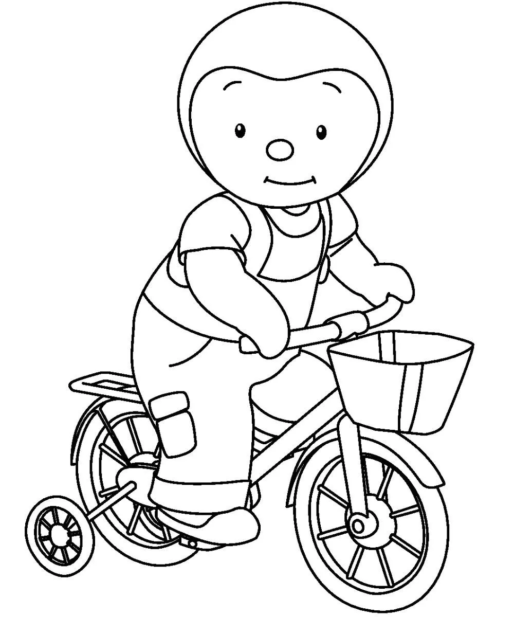 image de coloriage T’choupi pour enfant