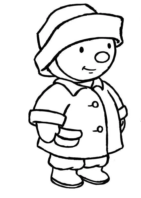 coloriage T’choupi gratuit à imprimer