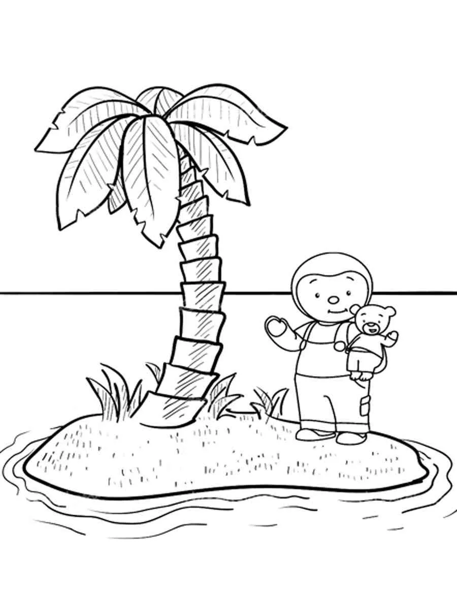 coloriage T’choupi à imprimer gratuitement pdf