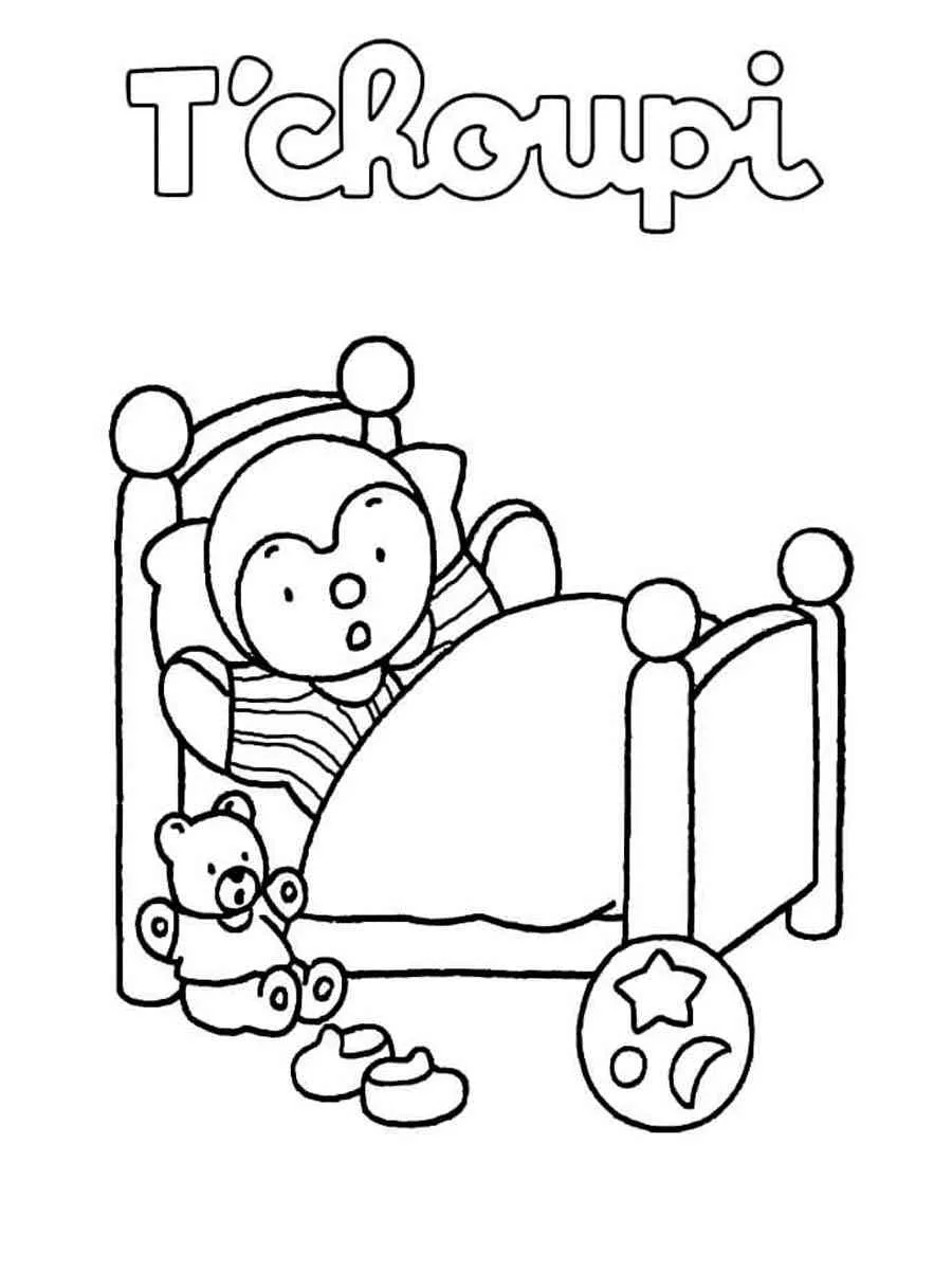 coloriage T’choupi pour primaire 1