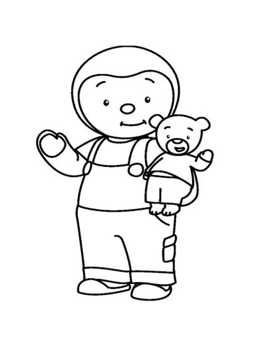 coloriage T’choupi educatif pour enfant 1