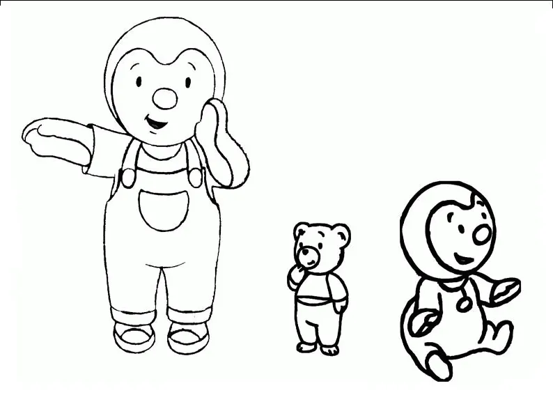 coloriage T’choupi pour enfants