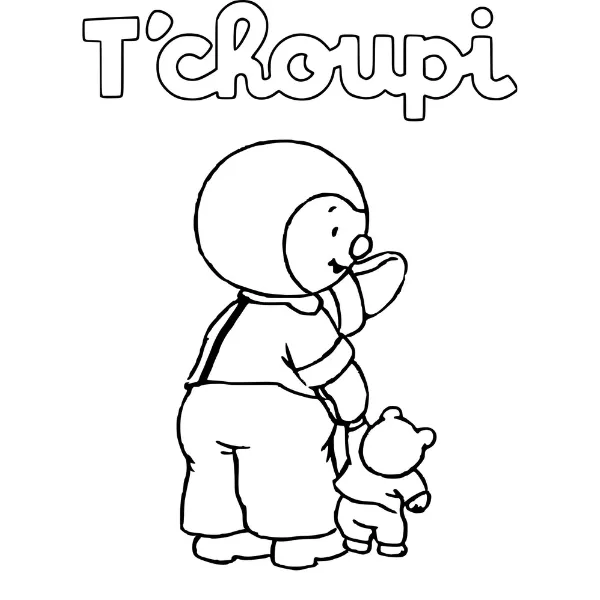 imprimer coloriage T’choupi